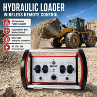 Manette de commande radio haute sensibilité à 4 leviers pour chargeur hydraulique