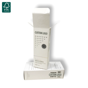 Trắng bao bì mỹ phẩm huyết thanh chăm sóc da hộp với logo tùy chỉnh chất lượng cao sản phẩm làm đẹp tuck End Box cho gói mỹ phẩm - Product Image 1