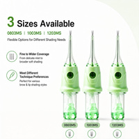 POPU Omni V2 3MS Aiguilles de cartouche PMU à pointe ouverte pour ombrage à la poudre, sourcils, lèvres et maquillage permanent