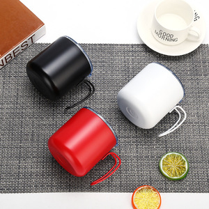 Stainless Steel Tumbler Double Walled Vacuum <b>Insulated</b> 12-24 Hours Thermal <b>Mug</b> With Wire Handle For Camping Red Black White - Product Image 1