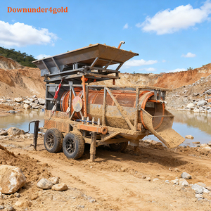 מתקן שטיפת זהב נייד 50 טון/שעה עם הפרדה מדויקת, עיצוב נגד סתימות לעיבוד זהב סחף - Product Image 1