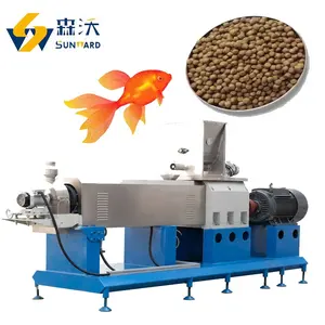 China meist verkaufte automatische trockene schwimmende Fischfutter herstellungs maschine für Lachs Tilapia Wels futter Fischfutter Pellet maschine