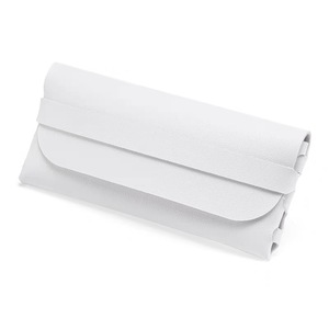 Étui à lunettes rétro rectangulaire semi-rigide 6-8,9 pouces, couleur unie, accessoires pour lunettes - Product Image 5
