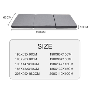 Natural High Density Foam Triple Fold <b>Mattress</b> Inflatable Bed Air Soft and Comfortable for Hotel Home Office SN-MS1128 <b>Mattress</b> - Product Image 6