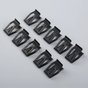 Clip de fixation en plastique noir pour garniture de tableau de bord, lot de 10, pièces automobiles - Product Image 1
