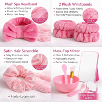 Fournitures pour fête de spa et pyjama-party, ensemble de cadeaux pour filles, thème violet et rose, cadeau pour demoiselle d'honneur