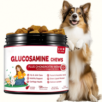 Complément alimentaire pour la santé des animaux de compagnie : Friandises à mâcher 9-en-1 pour chiens, formule avancée pour la mobilité articulaire, à base de Glucosamine, Chondroïtine, MSM, Chanvre et Curcuma