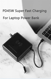 Chargeur mural <span class=keywords><strong>de</strong></span> voyage 45W pour ordinateur portable, <span class=keywords><strong>batterie</strong></span> externe sans fil magnétique 15000mAh avec prise secteur et câble, charge rapide PD - Product Image 3