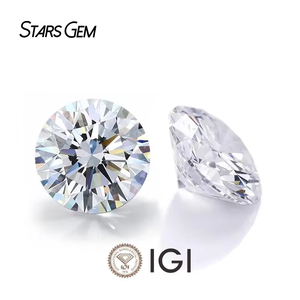 Diamant en vrac Starsgem certifié IGI 1,0 ct, taille brillant rond, diamant de laboratoire HPHT CVD - Product Image 1