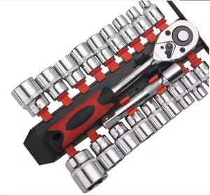Source Factory 1/2 série-24pc ensembles <span class=keywords><strong>de</strong></span> clés à douille en acier à haute teneur en carbone clé à douille à cliquet ensemble d'outils à main - Product Image 1