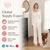 Nouvelle Collection 2026 : Ensemble de Pyjama en Soie Côtelée pour Femme, Ultra-Élastique, Respirant et Doux, avec un Design Confortable et Tendance