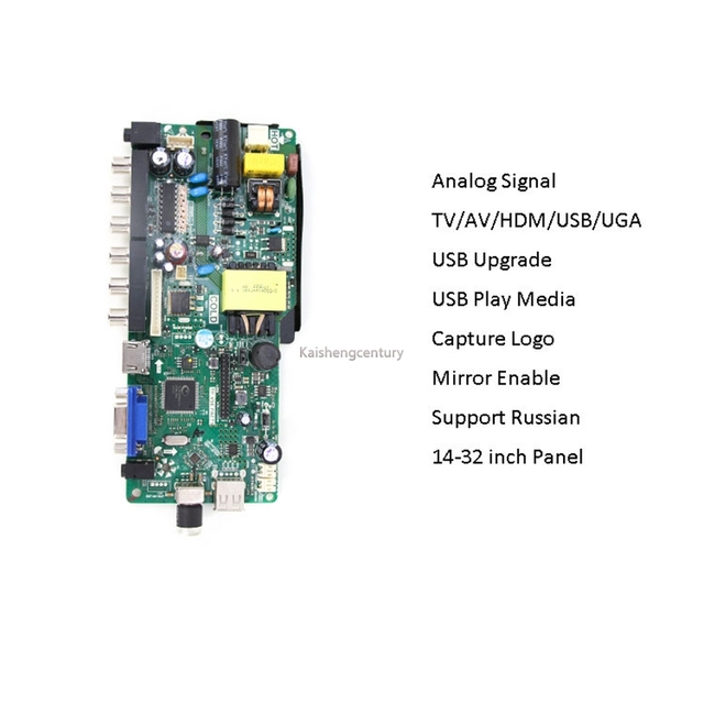 Universal TV motherboard T.V53.671  T.R67.671 TP.V56.PA671 with remote control LED TV motherboards smart TV PCBA