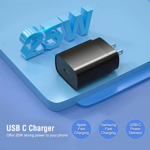 ปลั๊กอะแดปเตอร์ชาร์จเร็วชนิด C Pd3.0 QC3.0 <span class=keywords><strong>25W</strong></span> สำหรับ iPhone 17ที่ชาร์จติดผนังสำหรับ S25 <span class=keywords><strong>Samsung</strong></span> - Product Image 2