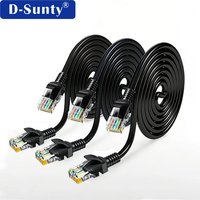 Cable de Red Ethernet Cat5e UTP al por Mayor, 24AWG, 4 Pares, Cobre Puro, Negro, Redondo, de Alta Velocidad para Redes Interiores