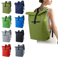 Mochila enrollable moderna y minimalista personalizada por el fabricante, bolsa natural resistente, maletín de negocios hecho a mano para pequeñas y medianas empresas