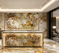 Dalles de quartzite doré Patagonia |   Pierre rétroéclairée exotique |   Caron Stone