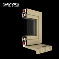 Ventana de PVC con Certificación CE ISO 9001 Serie 90, Ahorro Energético, Doble Acristalamiento para el Mercado Europeo, Ventanas Sayyas DC88