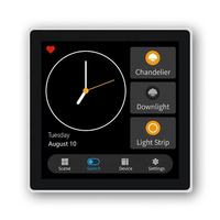 Panneau de Scène Intelligent Tuya 4 Pouces 2025 avec Interrupteur Relais 3 Gangs et Écran OLED 2-en-1, Contrôle WiFi/Zigbee via Application Tuya/Smart Life