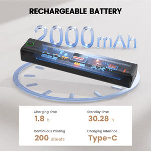 Impresoras portátiles NEWYES A4 inalámbricas 203/300DPI Mini impresora térmica sin tinta <span class=keywords><strong>para</strong></span> teléfonos inteligentes Android e iOS - Product Image 2