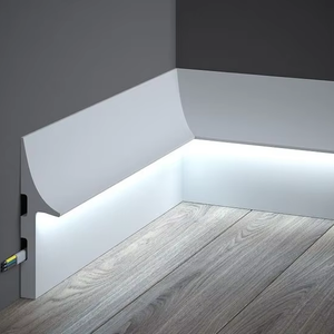 Rodapié decorativo para suelo, zócalo de poliestireno con luz LED, precio <span class=keywords><strong>barato</strong></span> de fábrica - Product Image 1
