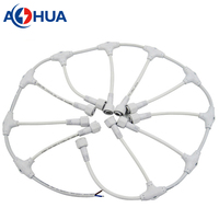 Conector de Cable Tipo T Impermeable IP68 de 3 Pines AOHUA M12, 5A 300V, Divisor de Energía Macho-Hembra para Letreros LED, Túneles y Exteriores