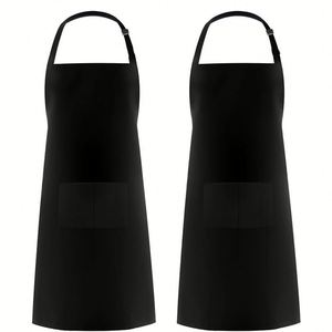Delantal de Cocina Personalizado con Logotipo, Delantal de Trabajo de Poliéster y Algodón para Cocinero, en Colores Marrón, Azul Marino, Azul Claro, Amarillo, Morado, Rojo - Product Image 3