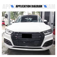 Yinhua Usine Pas Cher Prix 2018 Sq5 Grilles Haute Brillance Noir Grille D'admission D'air De Voiture pour 18-21 Q5 SQ5