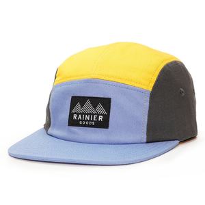 Custom Colorful Unstructured Cotton Woven Patch logo 5 Panel <b>Camp</b> Running <b>Caps</b> Hats - Product Image 1