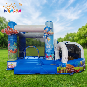 Winsun ปราสาทเป่าลมเป่าลมกระเด้งลายโอเชียนเวิลด์แทรมโพลีนเป่าลม - Product Image 1