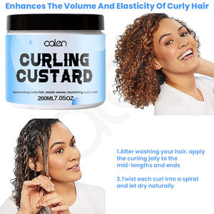 Luxfume 200ml Marque privée Forte tenue Organique Protection contre la chaleur Contrôle des boucles et des frisottis Crème gelée - Product Image 4