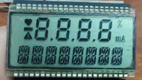 TN personnalisé 6 chiffres 7 segments écran LCD fond noir texte blanc affichage industriel Instrument Segment Code noir blanc