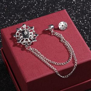 Moda tendencia estilo británico broches de cadena <span class=keywords><strong>ropa</strong></span> broche accesorios hombres broche insignia al por mayor - Product Image 5