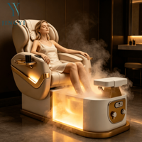 Fauteuils de pédicure professionnels de luxe pour spa, chaise de pédicure pour salon de manucure, fauteuils de pédicure et de massage avec lumière électrique