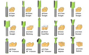 8 mét Shank 40 cái Router bit thiết lập cao preccision K10 Carbide Tipped gỗ Cutter <span class=keywords><strong>Set</strong></span> 2 sáo gỗ trường hợp gói - Product Image 5