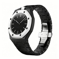 Nouvelle Arrivée - Montre-bracelet pour femme à 8 facettes, boîtier blanc, index arc-en-ciel, 40 mm, bracelet 20 mm, montre à quartz pour femme, OEM - Approvisionnement direct usine