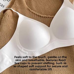 <span class=keywords><strong>Reggiseno</strong></span> <span class=keywords><strong>Push</strong></span>-<span class=keywords><strong>up</strong></span> Senza Fili di Alta Qualità in Jelly Senza Cuciture, Lingerie Comfort Senza Ferretto, Stile Quotidiano per Intimo Donna - Product Image 6