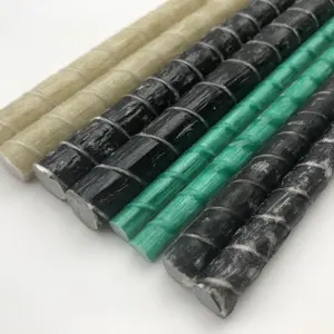12mm Glass Fiber Spiral Rod High Strength Rebar Building Strip Fiber Glass Bar