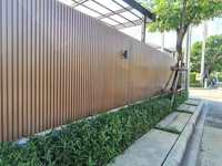 Panneau mural extérieur en WPC écologique, imperméable et durable, revêtement mural en composite bois-plastique 218H26-A, provenant d'une usine chinoise