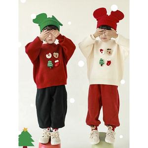 Vente en gros <span class=keywords><strong>Pull</strong></span> <span class=keywords><strong>de</strong></span> Noël laid pour bébé d'hiver <span class=keywords><strong>Pull</strong></span> pour enfants en tricot épais unisexe pour fille et garçons Haut <span class=keywords><strong>de</strong></span> <span class=keywords><strong>pull</strong></span> pour bébé garçon - Product Image 2