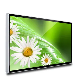 קיר רכוב LCD שילוט דיגיטלי תצוגת 23.6 24 אינץ אנדרואיד חכם פרסום נגן קיוסק עם מגע קיבולי מסך פנל
