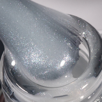 Vernis à ongles gel de base en caoutchouc non toxique de haute qualité, blanc nacré, semi-permanent, UV LED, scintillant, DIY, flacon personnalisé, logo sur mesure