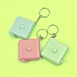 <b>Tape</b> <b>Measure</b> Automatic Telescopic Square 1.5M Mini Portable Metric Home Body Measurement Ruler With Keychain - Product Image 4