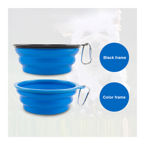 Penjualan Terbaik disesuaikan kualitas tinggi dilipat mangkuk anjing portabel dilipat mangkuk air silikon mangkuk hewan peliharaan perjalanan - Product Image 3