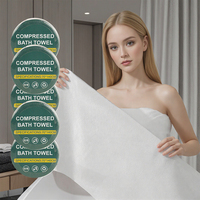 Toallas Faciales Desechables de Tela No Tejida, Gruesas, Amplias y Comprimidas, para Hoteles, Viajes de Negocios, Fitness, con Alta Absorción de Agua