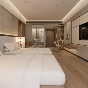 Muebles de Dormitorio Modernos y Ecológicos de Madera Maciza, Personalizables, Conjuntos de Sala de Estar para Hoteles Cinco Estrellas, Directo de Fábrica - Product Image 3