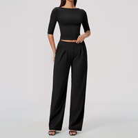 Nouvel ensemble de vêtements de sport pour femmes, décontracté, pour la course à pied, la gym, le fitness, le yoga, séchage rapide, vêtements de sport