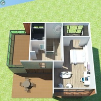 Contenedor Modular prefabricado de lujo, estructura de contenedor para casa, Panel de hormigón ligero, casa en Saint Martin