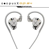 Écouteurs intra-auriculaires OoopusX Op24 avec 2DD et 4BA, options de réglage ajustables, cordon métallique de 1,2 m, câble 2 broches de 3,5 mm
