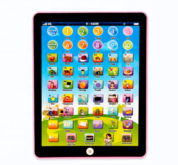 Kids Educational Tablet Learning Pad - CPSIA CPC Certified 6 Games Early Study Machine