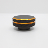 High Precision Turning Part Car Accessory Black Anodized Precision Knurling Burrs-removed Cnc Machining Metal Parts